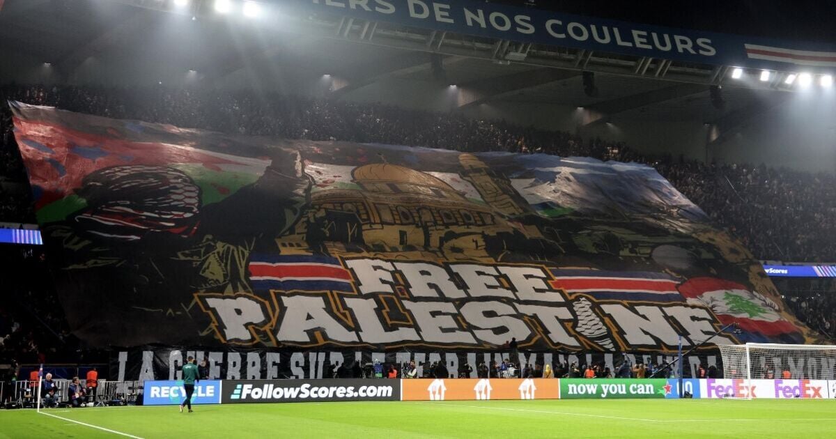 PSG being investigated by French government over huge 'Free Palestine' banner