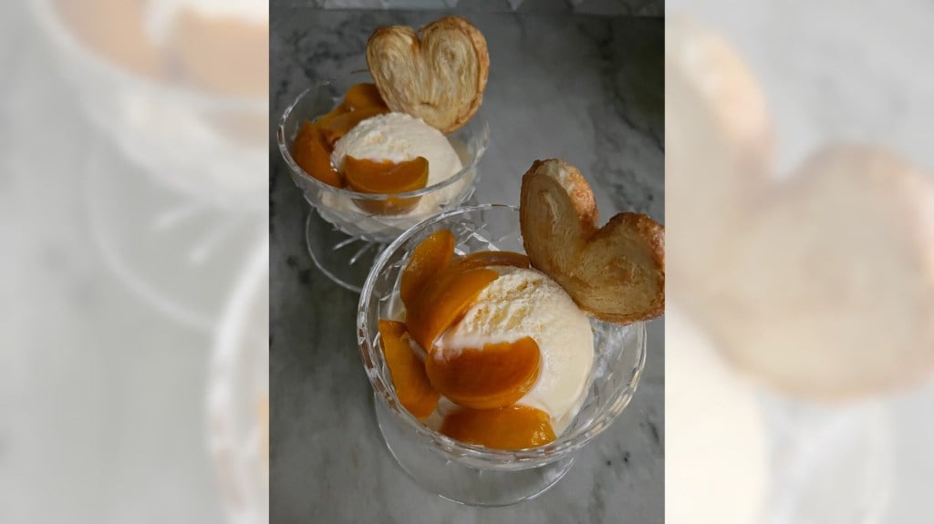 Recipe: Fuyu persimmons make a tasty fruit compote to serve on ice cream