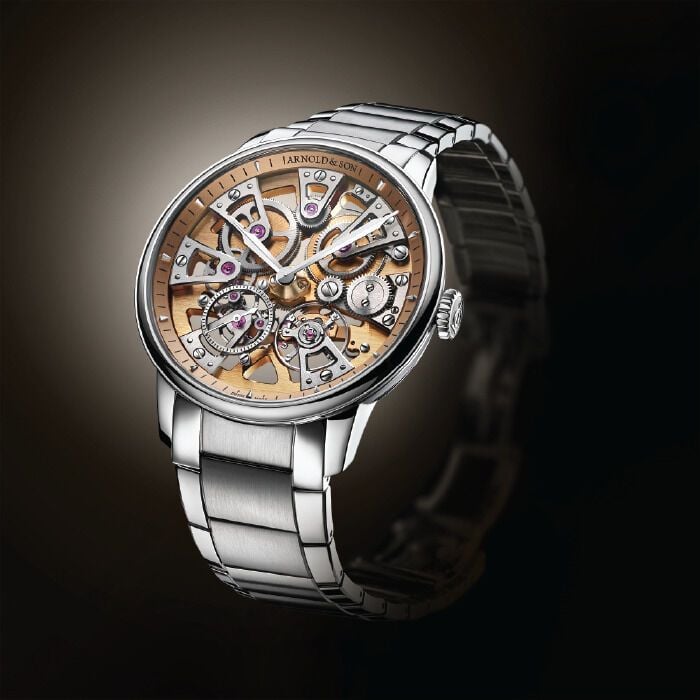 Refined Steel Watch Designs - Arnold &amp; Son's Nebula 40 Steel Editions are Attentive to Detail (TrendHunter.com)