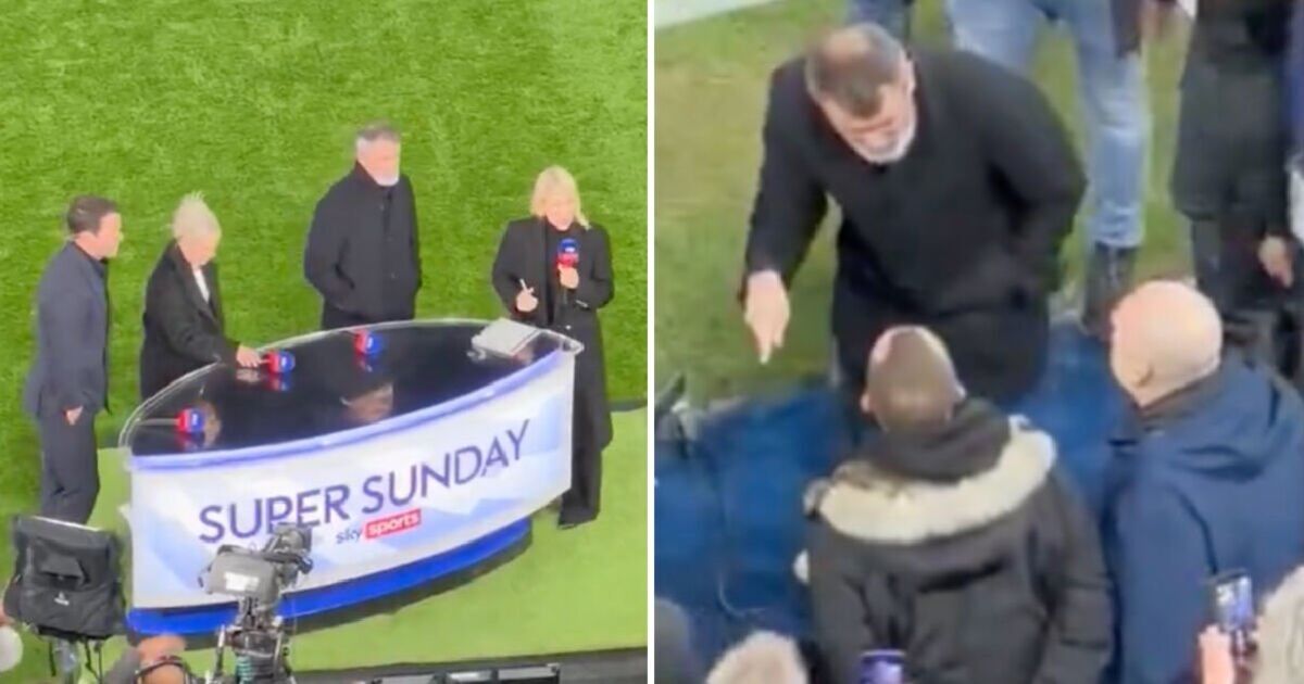 Roy Keane gets into heated row at Ipswich vs Man Utd during Sky Sports ad break