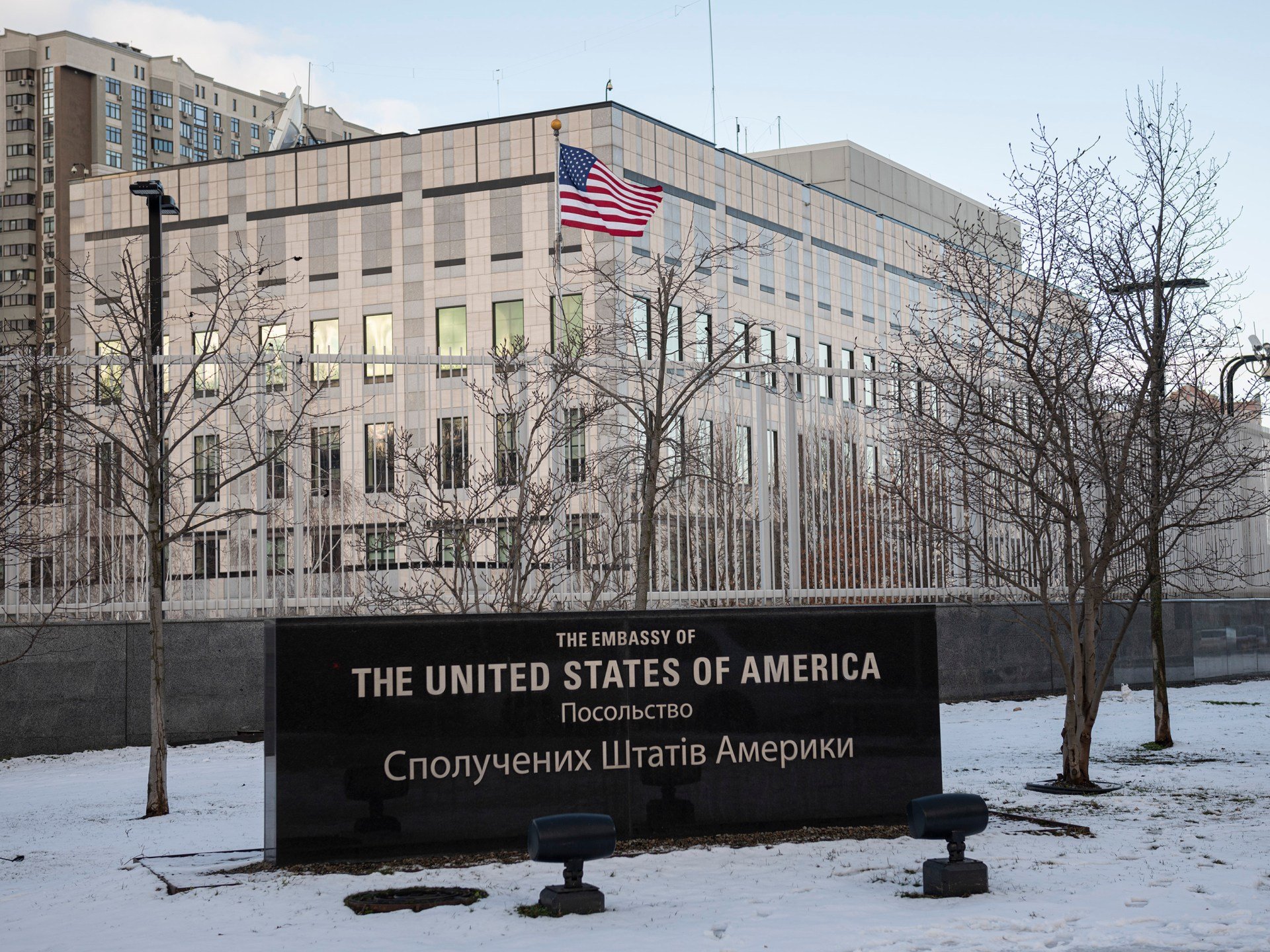 Russia-Ukraine war live: US shuts Kyiv embassy over air attack risk