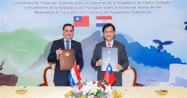 Taiwan, Paraguay sign bilateral visa-exemption entry agreement