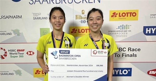 Taiwanese badminton duo crowned in Hylo Open women's doubles