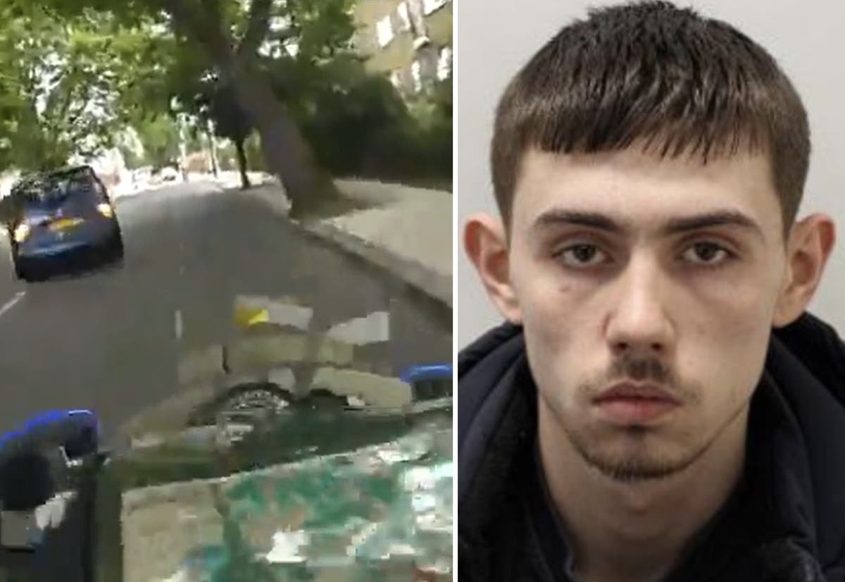 Teen thug, 19, who rammed Met policeman off motorbike during high-speed chase jailed 