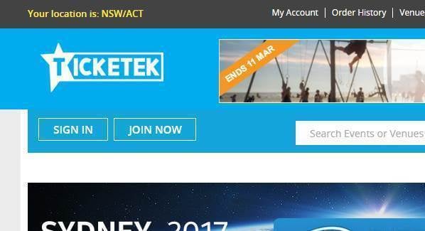 Ticketek Australia took website down due to "heightened threat level"