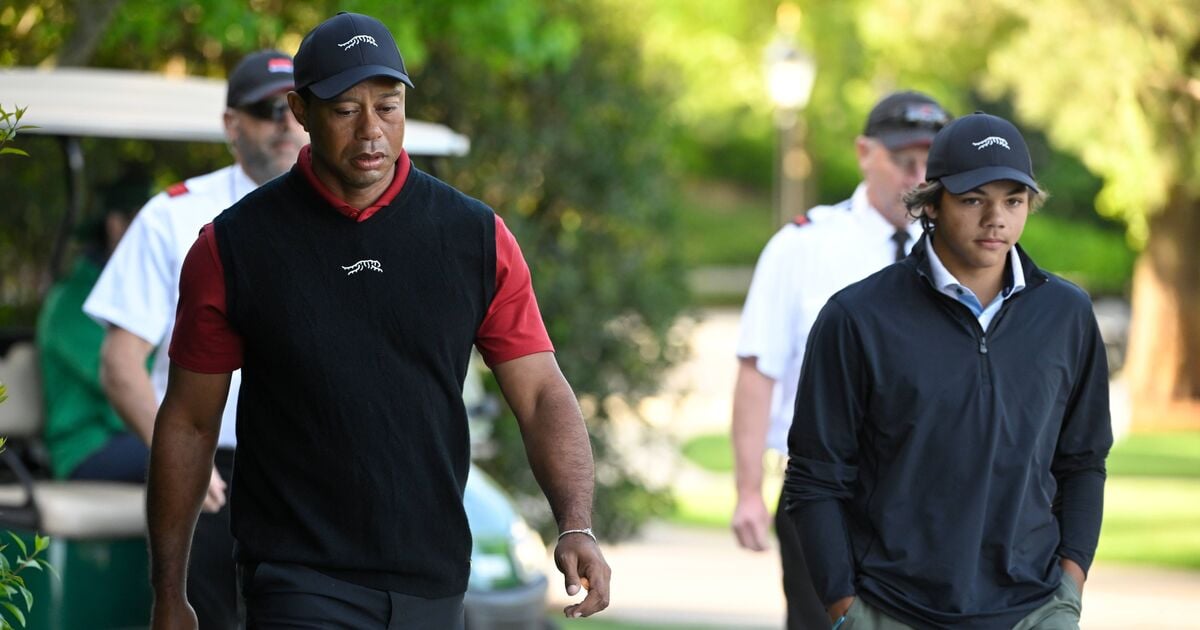 Tiger Woods' son Charlie told to 'relax' by golf coach after being compared to dad