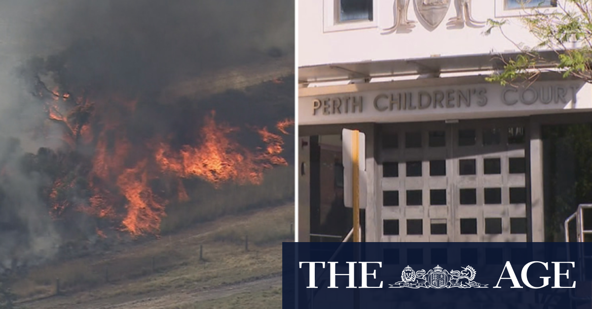 Two 14-year-olds charged over Perth fire