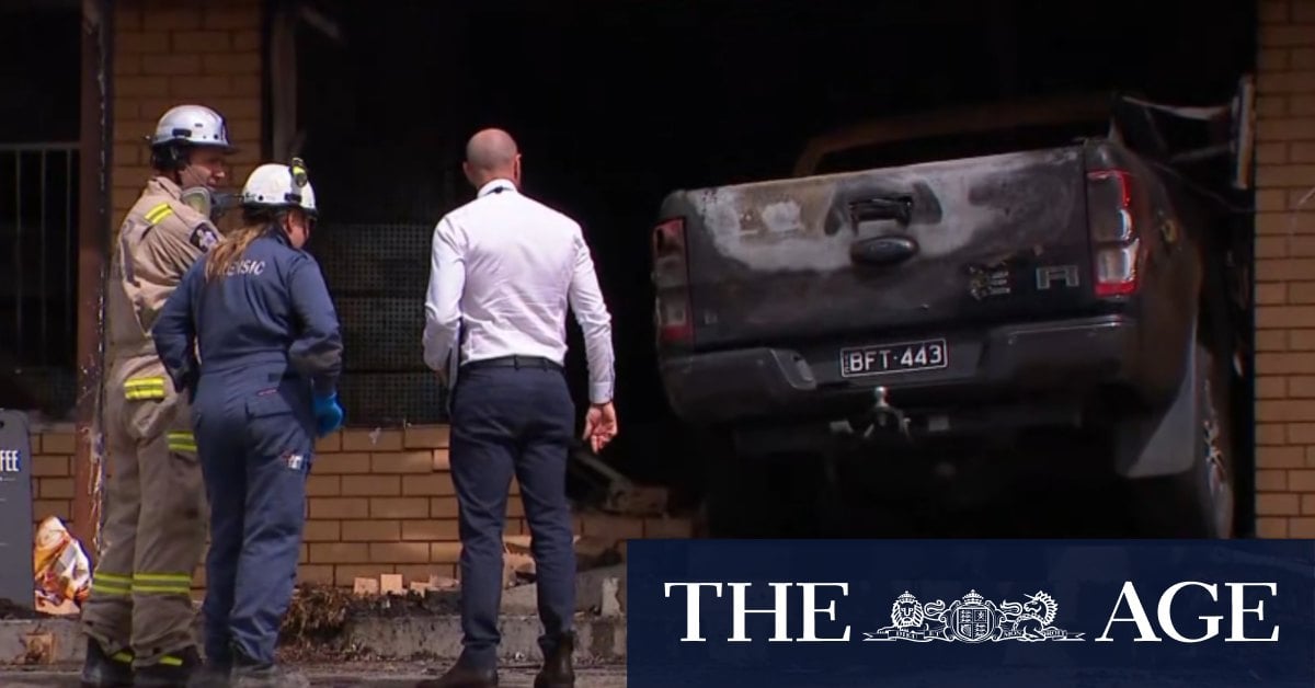 Two people rescued from home after suspected milk bar firebombing in Melbourne's north