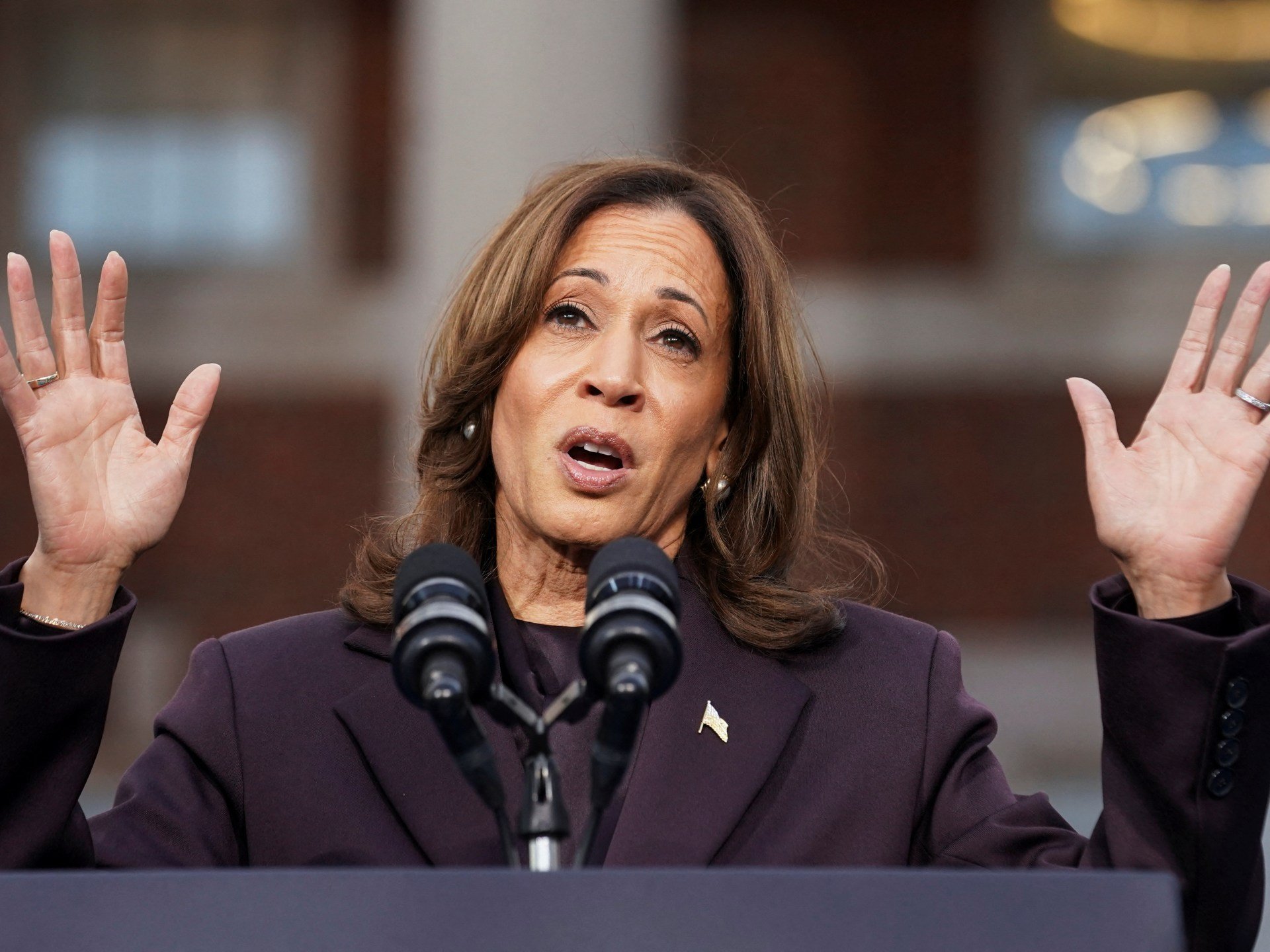 US election 2024 live: Harris concedes after Trump wins presidential race