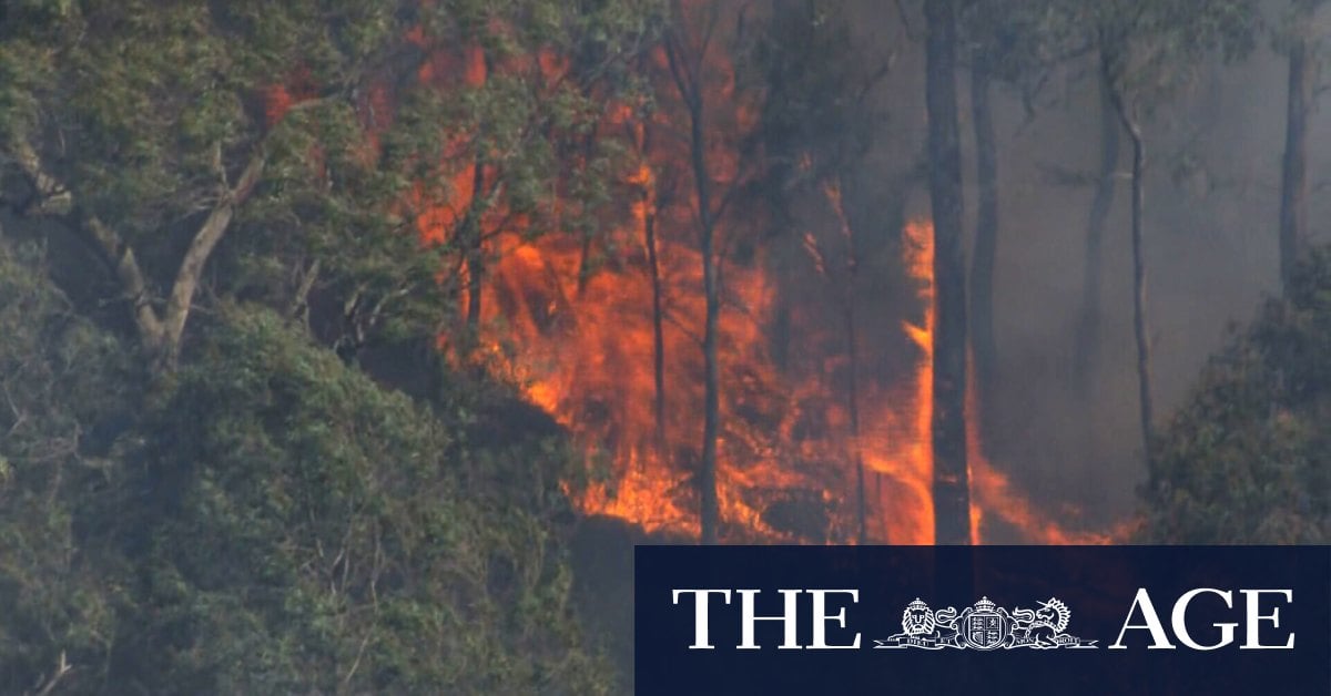 Warnings for residents, hikers as bushfire threatens Great Ocean Road