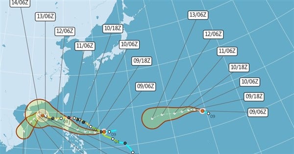 Western Pacific storms no threat to Taiwan, but more brewing: CWA