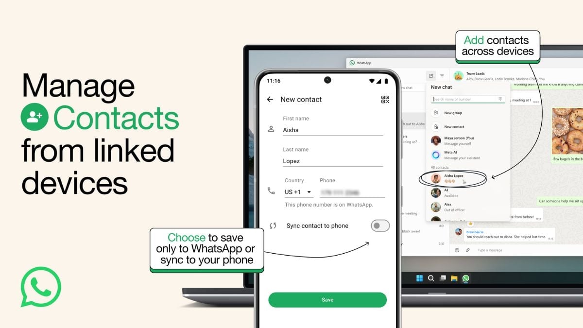 WhatsApp Will Soon Make It Easier to Add or Manage Contacts on Web and Other Linked Devices