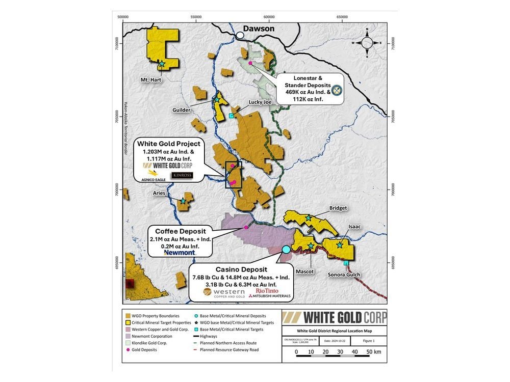 White Gold Corp. Explores Creating New Critical Minerals Entity Portfolio to Include its Copper, Molybdenum, Tungsten, Antimony & Other Prospective Critical Mineral Targets