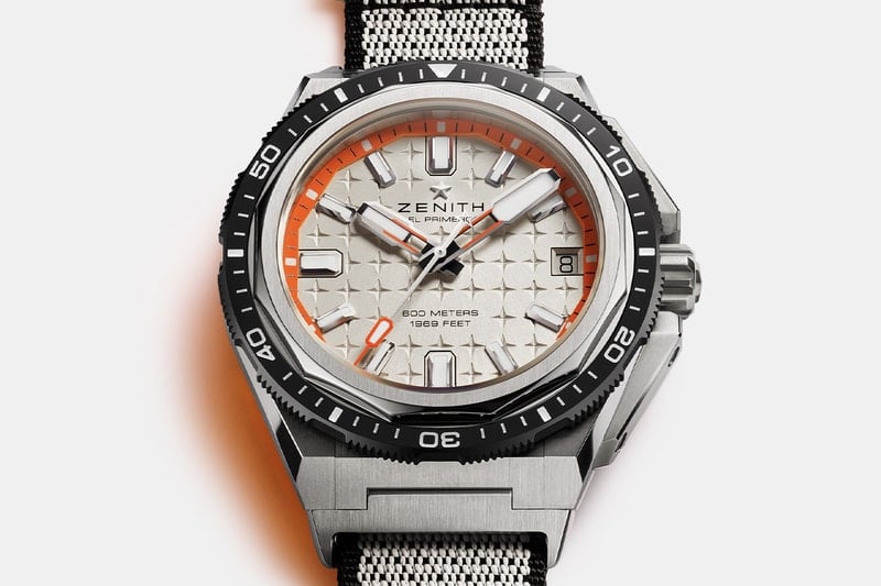 Zenith's Boutique-Exclusive Defy Extreme Diver Spotlights a Silvery-White Dial