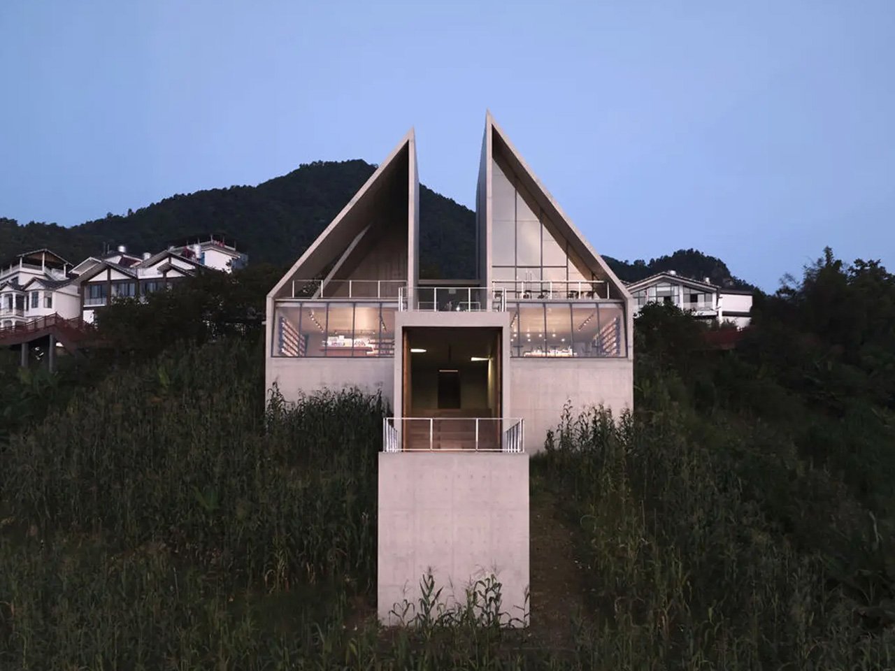 Visually Unique Bookstore Is Perched On A Mountaintop, Merging Old Architecture With New