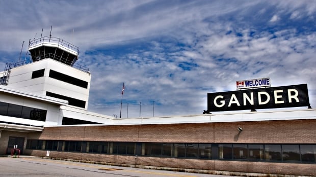 Gander has an international airport but not enough taxis for visitors