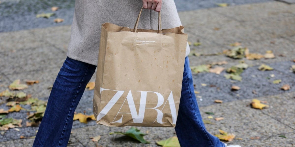 Shares in fashion giant behind Zara and Massimo Dutti plunge as it reports disappointing sales growth