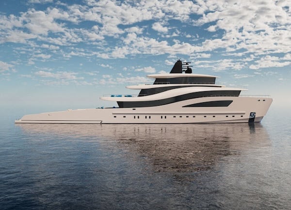 EX65: The 65m ocean wave-inspired yacht by Leonardo Cecchi of Yellow Addition