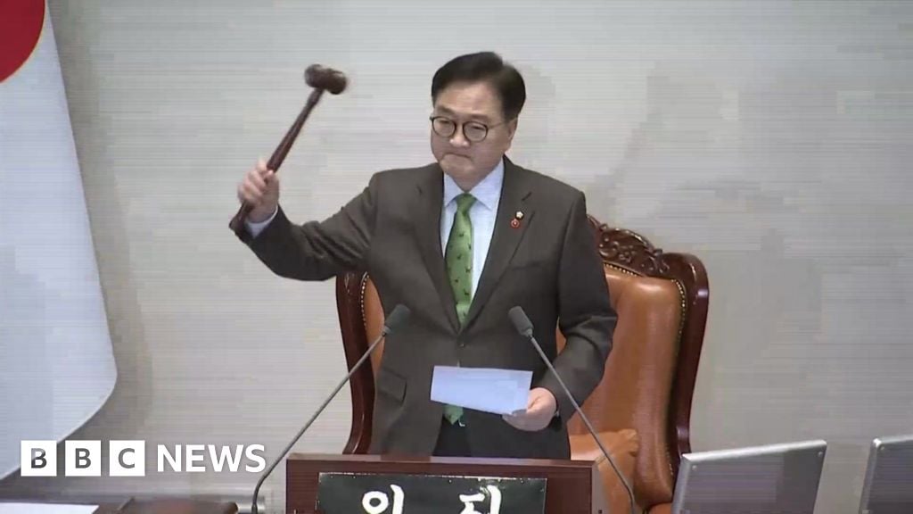 Watch: Moment South Korean lawmakers vote to impeach President Yoon