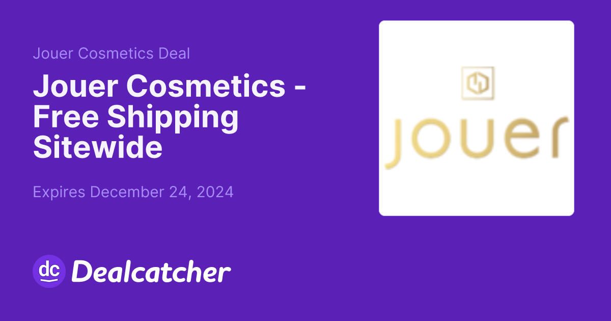 Jouer Cosmetics - Free Shipping Sitewide