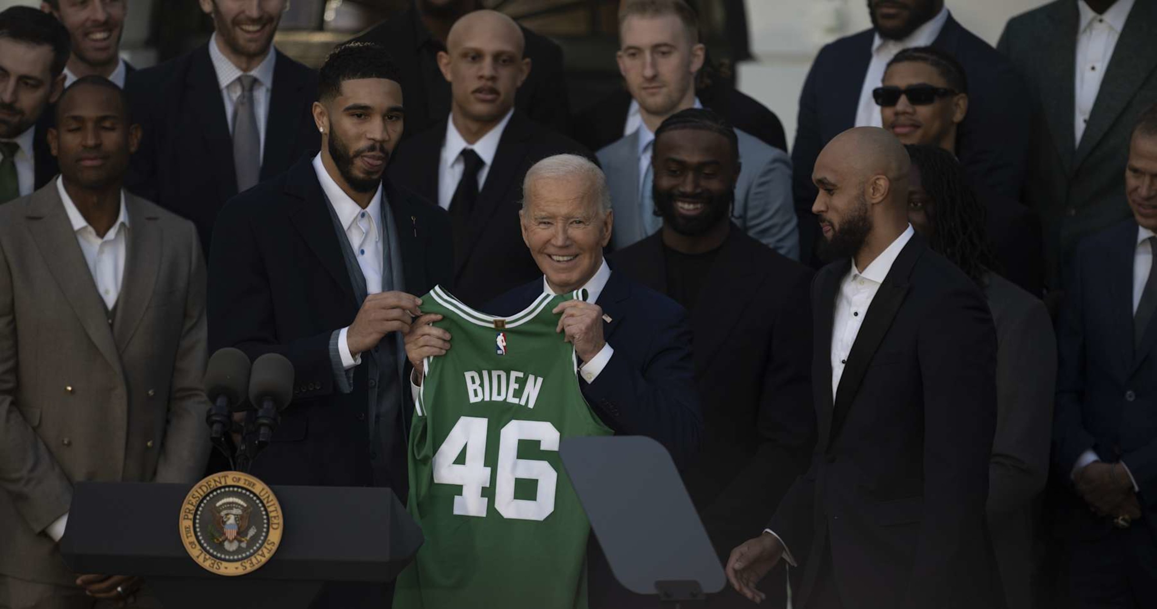 Video: President Joe Biden Reveals His Secret Service Code Name During Celtics' Visit