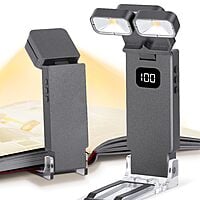 Prime Members: Dott Arts LED Rechargeable Dual-Heads Clip Reading Book Light $5.50 + Free Shipping