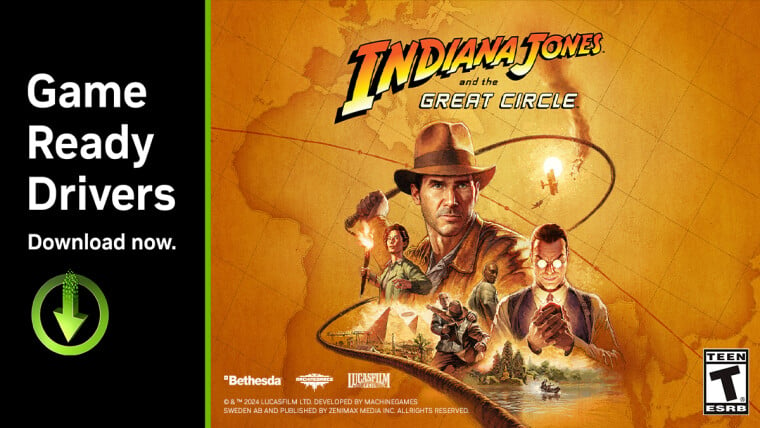 Nvidia 566.36 WHQL driver is out with Indiana Jones and the Great Circle support and more