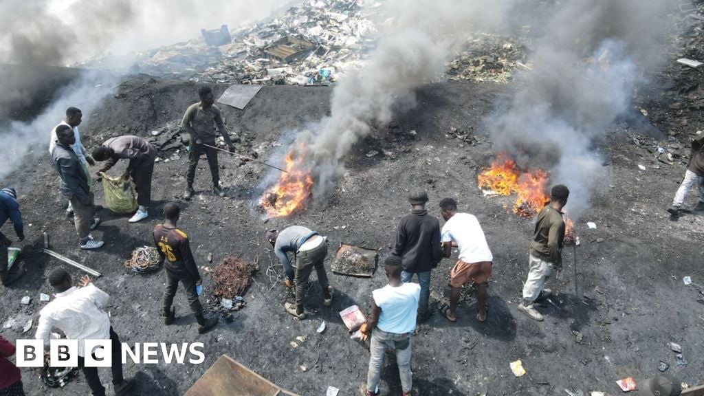 Burning old TVs to survive: The toxic trade in electrical waste