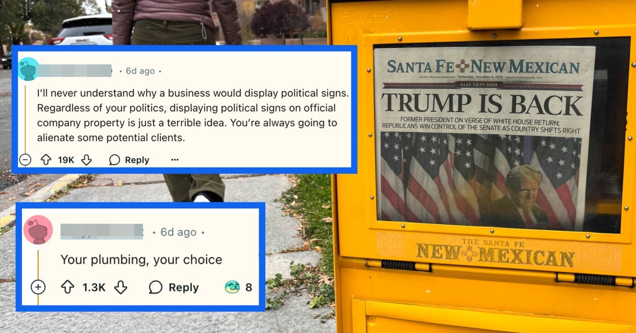 "Your Plumbing, Your Choice": This Veteran Canceled A 6-Figure Plumbing Job After Learning That The Plumber Was A Trump Supporter, And The Situation Is Actually Super Thought Provoking