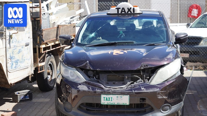 Alice Springs taxis allegedly rammed, driver robbed twice in stolen ute rampage