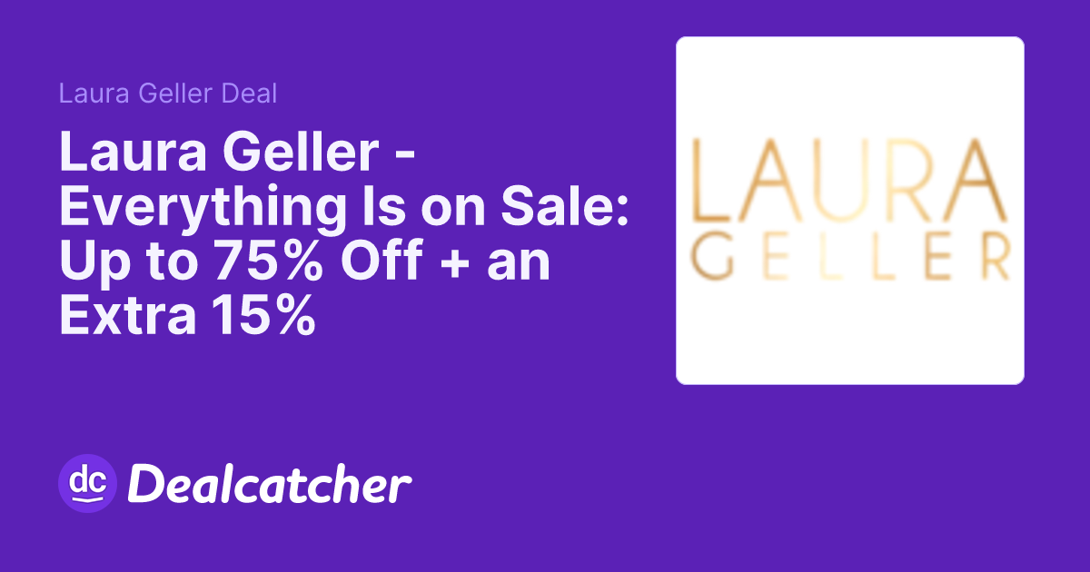 Laura Geller - Everything Is on Sale: Up to 75% Off + an Extra 15%