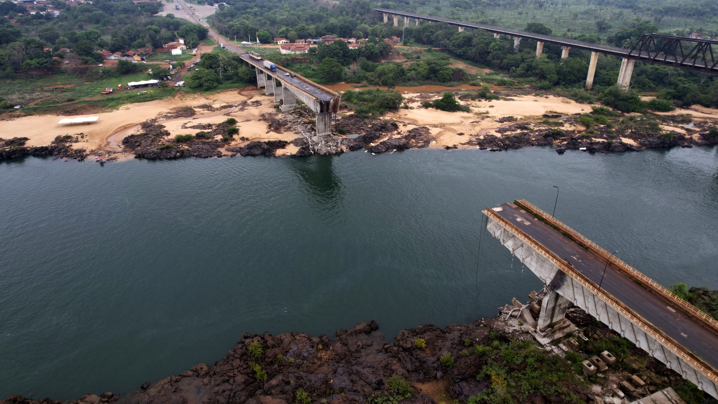 At least 9 people died when a bridge collapsed in Brazil