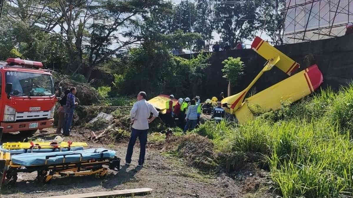 2 injured after light aircraft crash in southern Taiwan