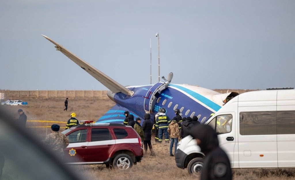 Azerbaijani Airliner With 67 People Onboard Crashes in Kazakhstan Leaving 32 Survivors