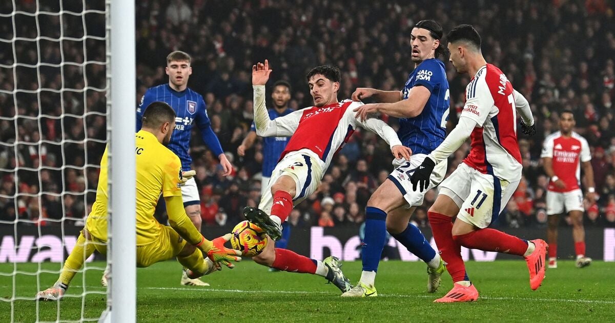 Arsenal player ratings vs Ipswich: 8/10 duo reignite title charge as Arteta gamble works