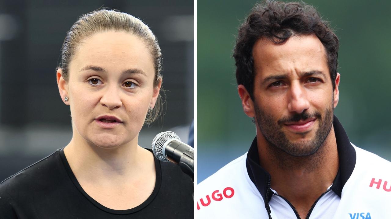 Ash Barty, Daniel Ricciardo lose jobs