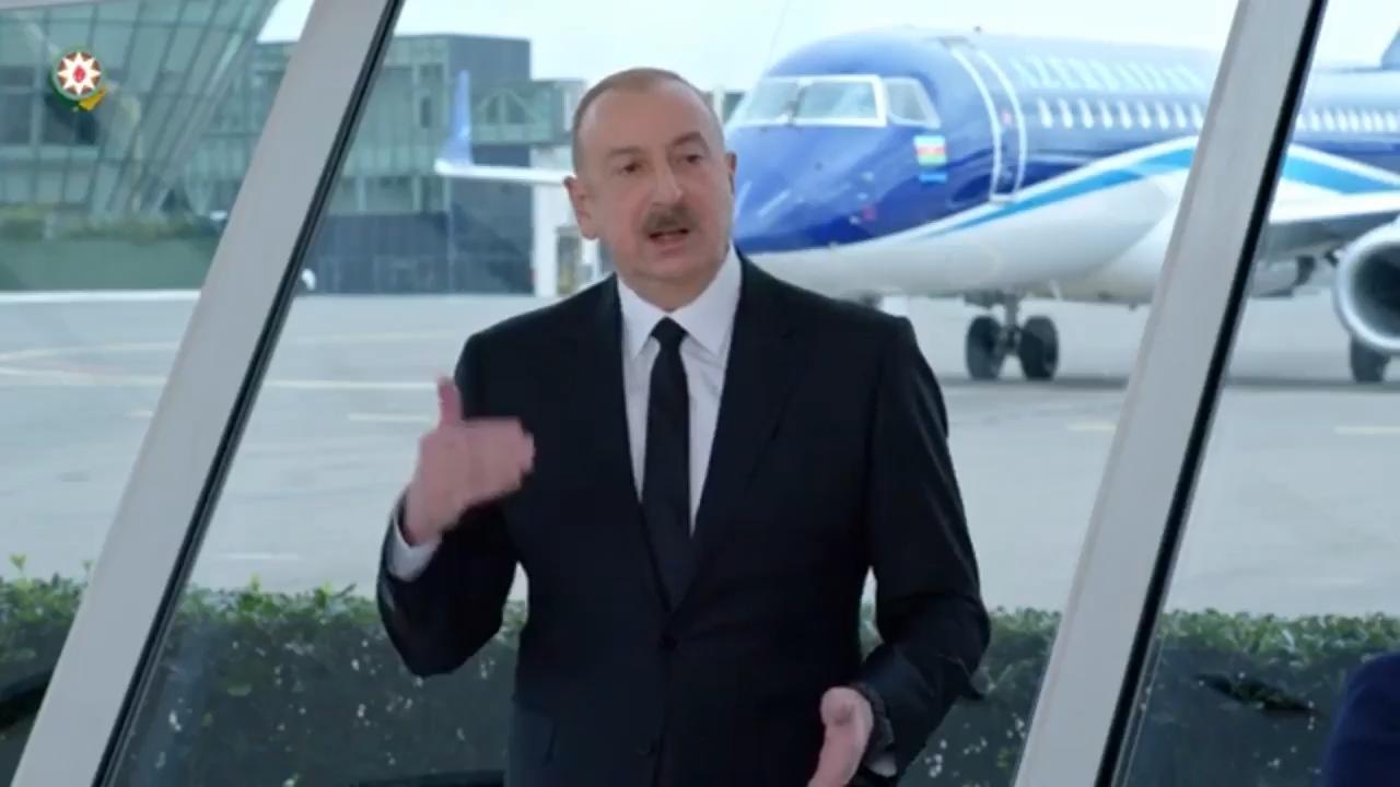 Azerbaijan's president says crashed jetliner was shot down by Russia unintentionally