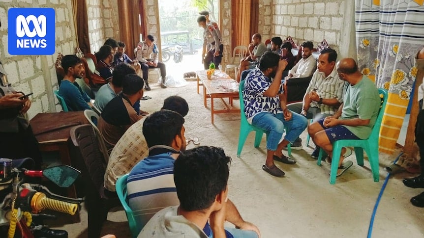 Bangladeshi men found on Indonesian island claim they were intercepted at sea and turned back by Australian Border Force