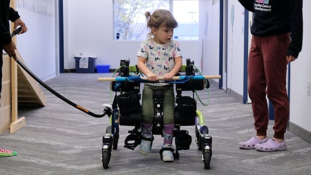 Canadian-made exoskeleton helps kids with health challenges walk, but price is a barrier