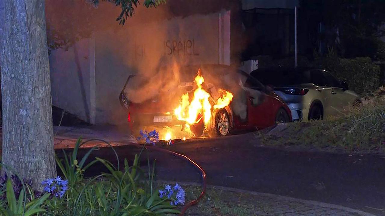 Car torched in anti-Semitic attack