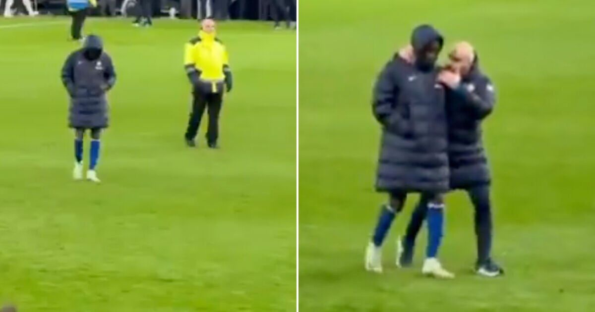 Chelsea star throws strop and refuses to celebrate with team-mates as Maresca intervenes