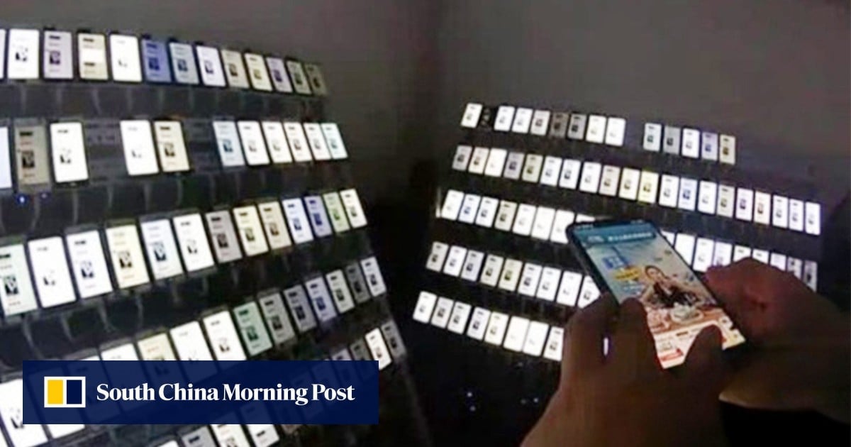 Chinese man uses 400 phones to access live-streams to boost chances of winning gifts