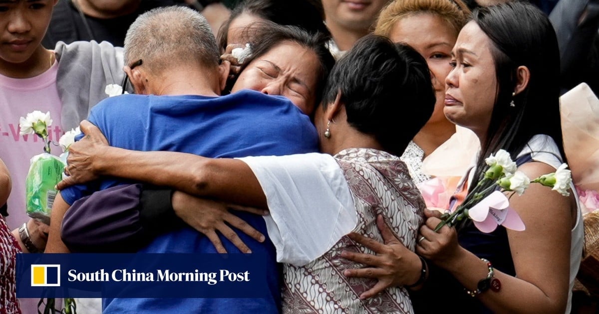 Death row Filipino arrives home from Indonesia, then goes straight to jail