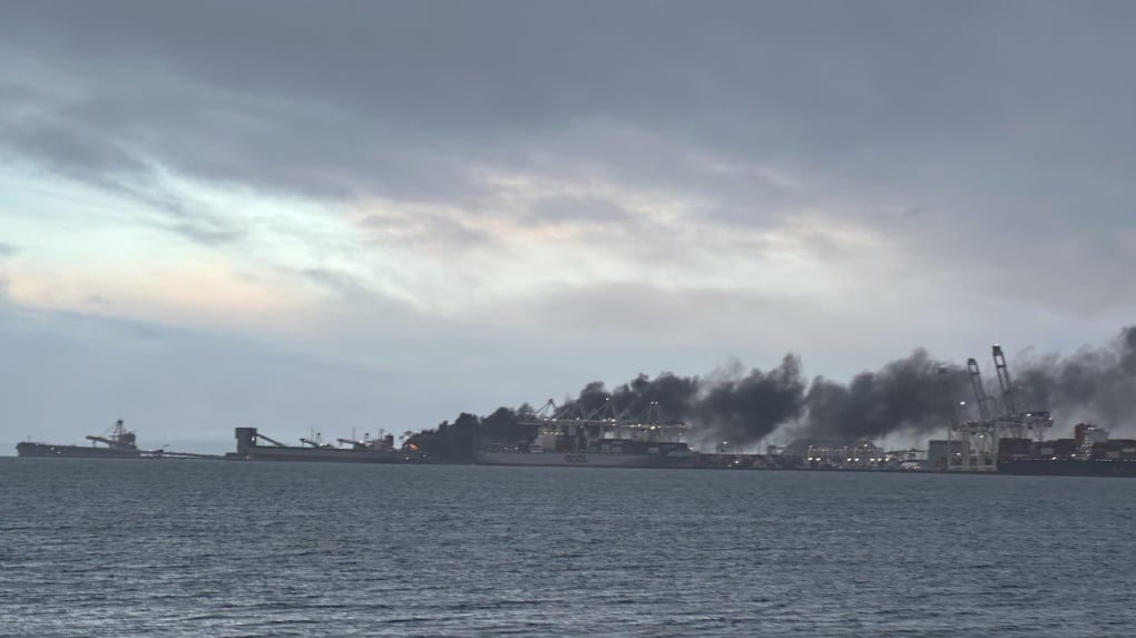 Delta, B.C., port terminals closed after 'machinery fire' Saturday morning