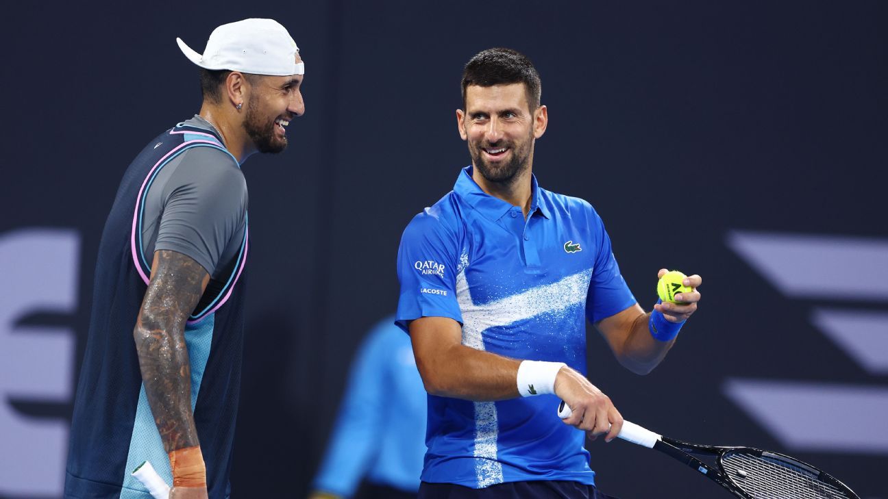 Djokocvic, Kyrgios win in Brisbane doubles debut