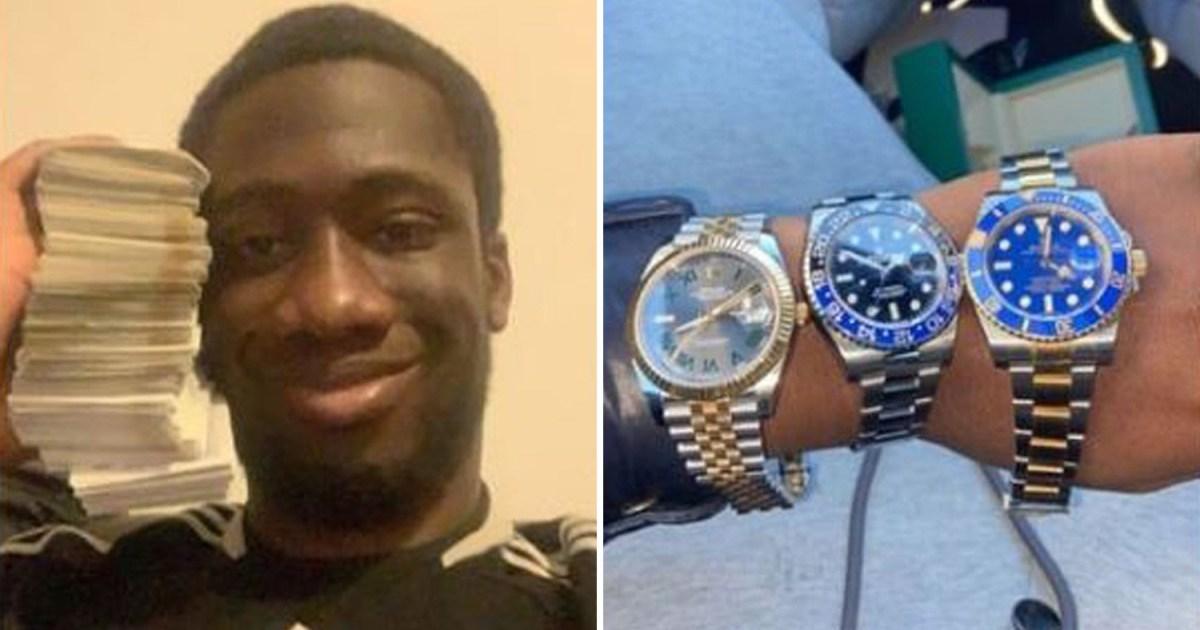 Drug dealer caught after he wore three Rolex watches on his wrist