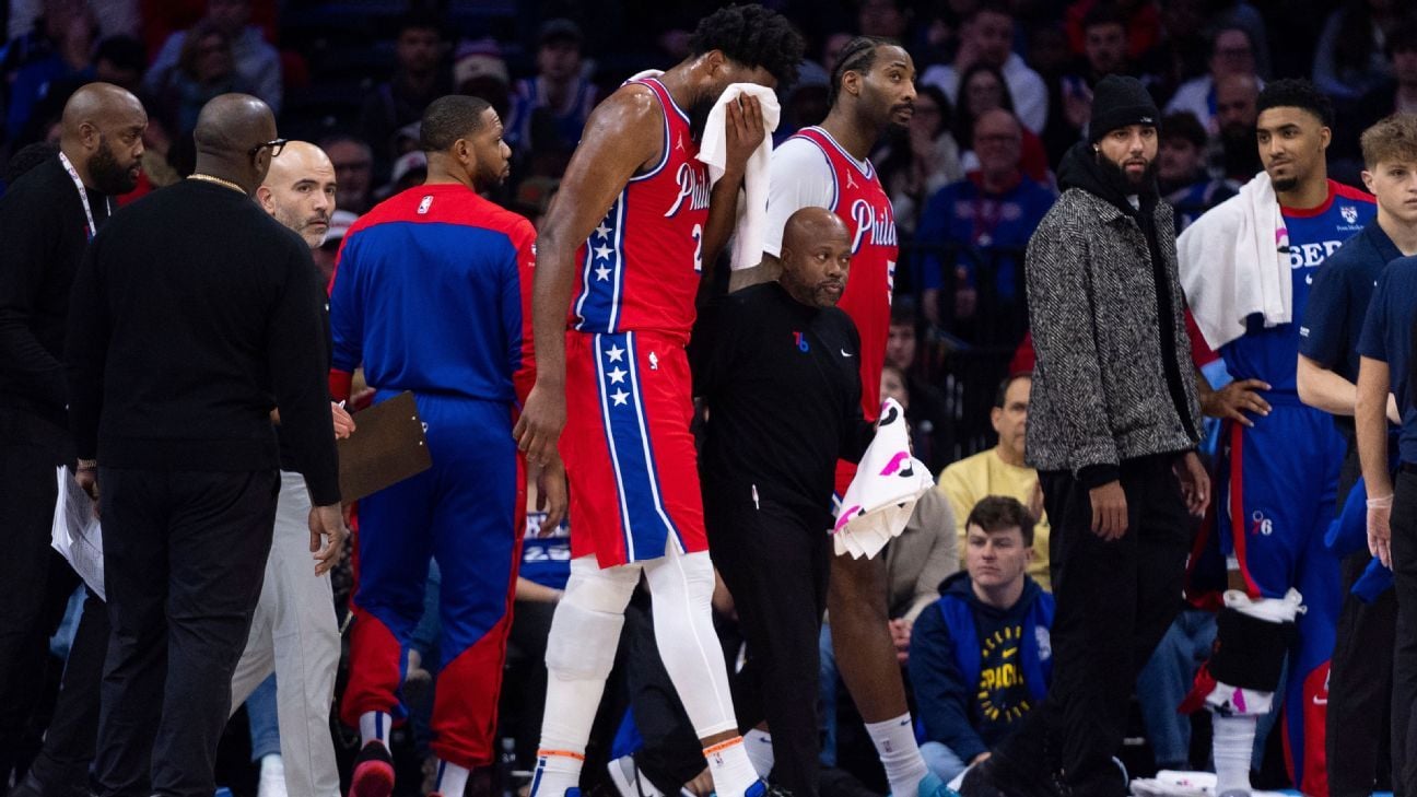 Facial injury leads to another exit for Embiid