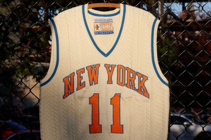 Father Figure Flexes Its Hometown Pride With Knit Knicks Jerseys