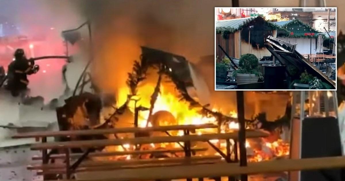 Holiday market burned to the ground at iconic location