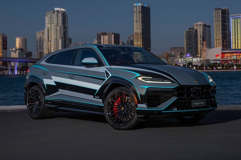 Lamborghini Unveils Miami-Inspired Urus SE During Miami Art Week 2024